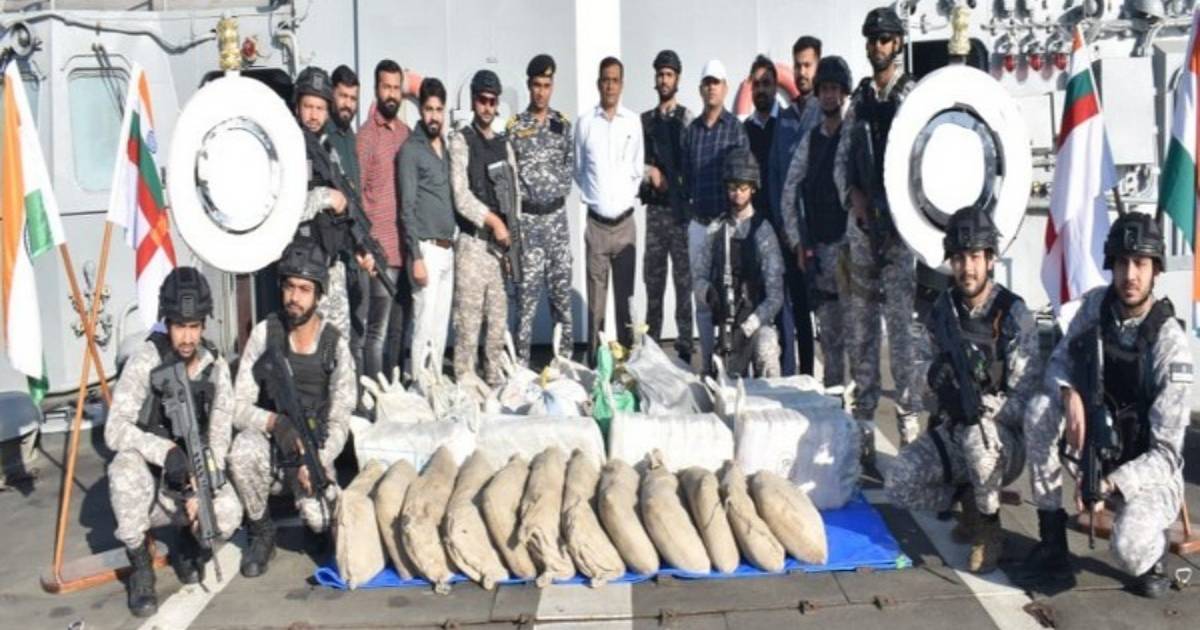 Gujarat: Navy, NCB seize drugs worth Rs 2000 cr
